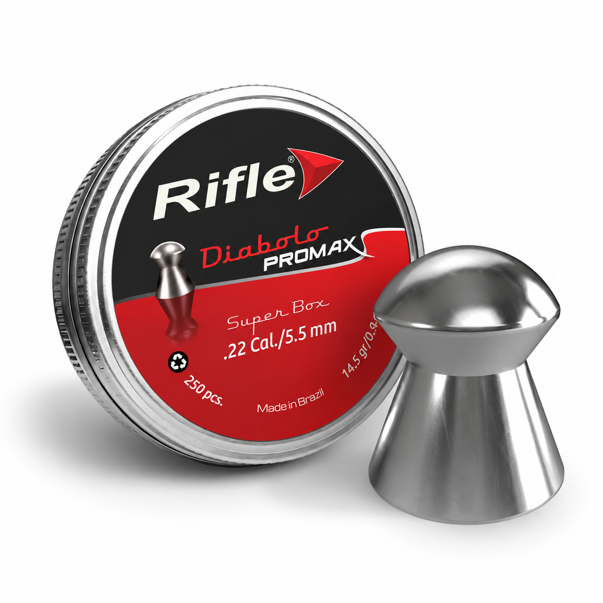 Balines Rifle Diabolo PROMAX .22 Cal/5.5mm 0.94g / 14.50gr - 250ud