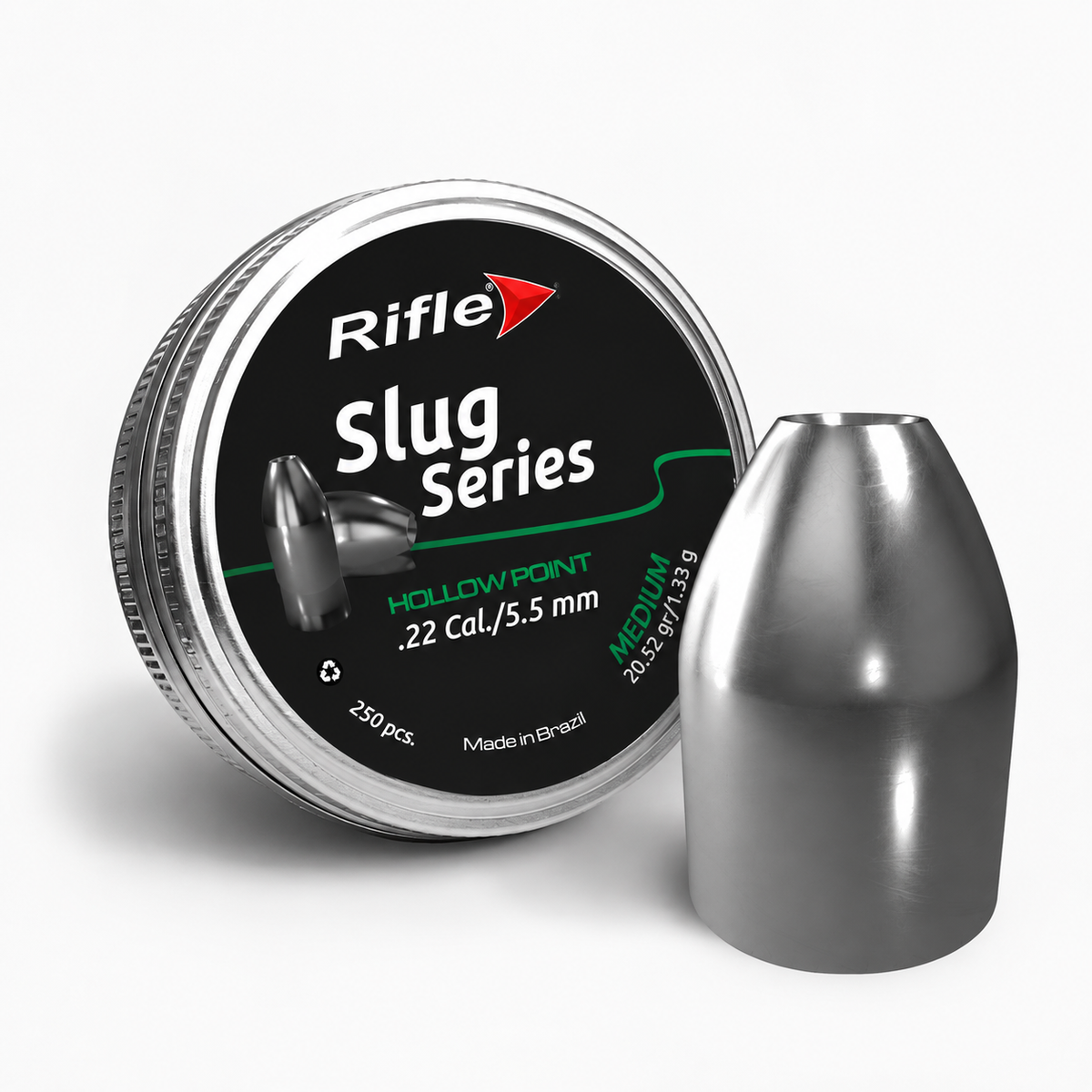Balines Rifle Slug Series MEDIUM .22 Cal/5.5mm 1.33g / 20.52gr - 250ud