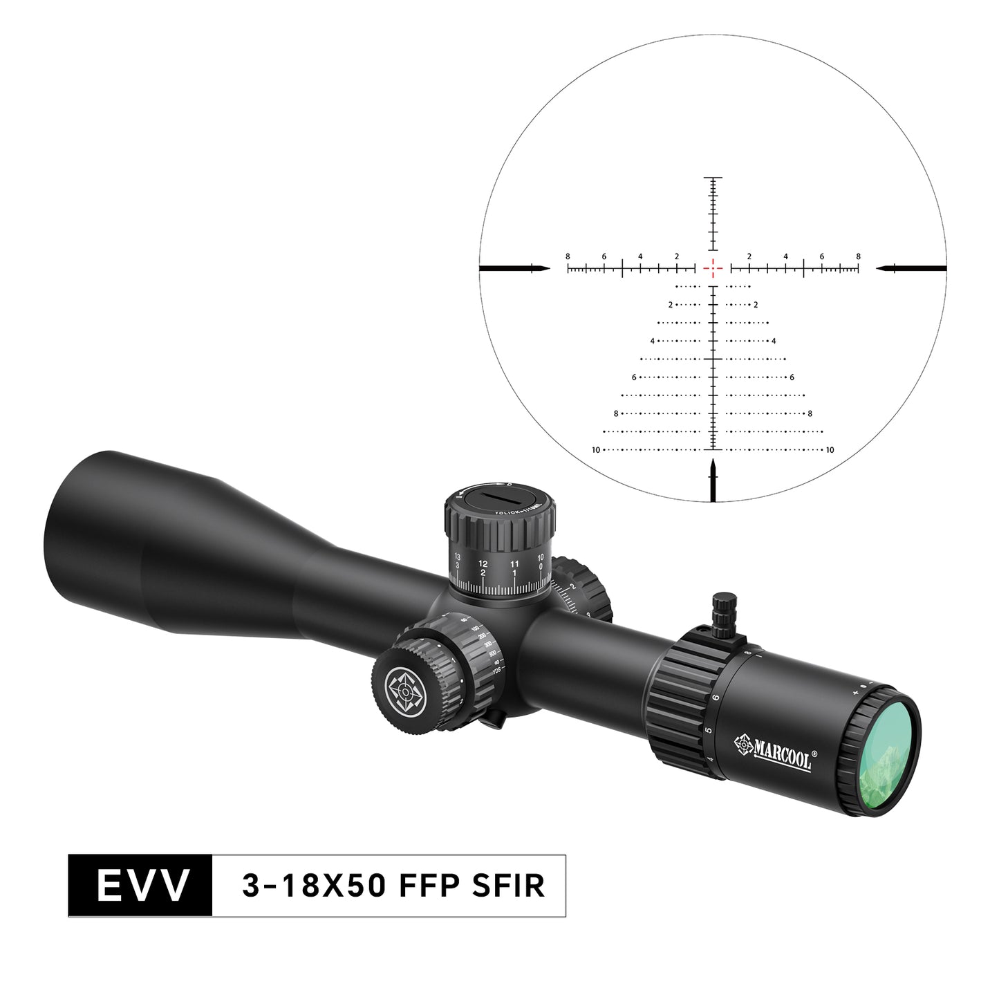 EVV 3-18x50 SFIR FFP 34mm Zero Stop