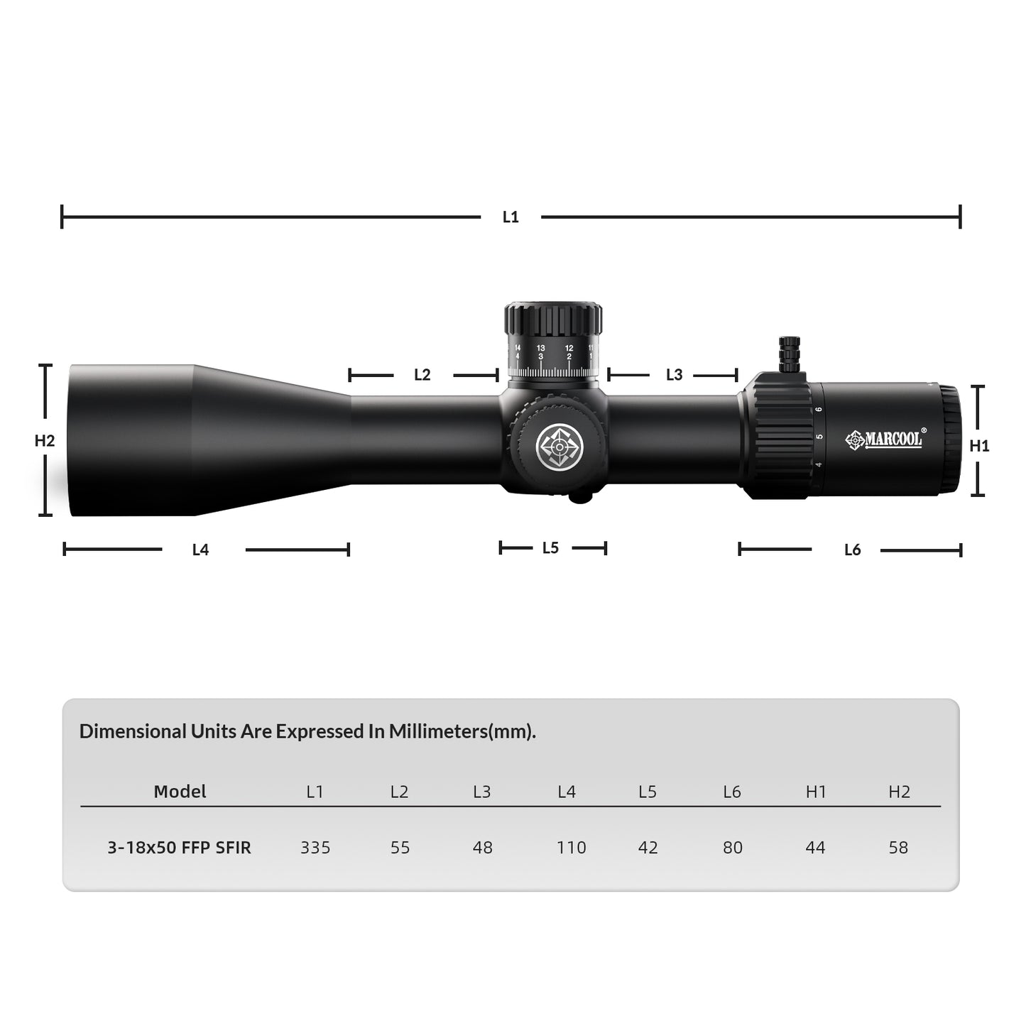 EVV 3-18x50 SFIR FFP 34mm Zero Stop