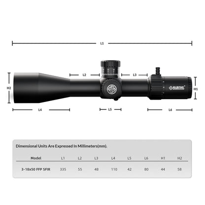 EVV 3-18x50 SFIR FFP 34mm Zero Stop