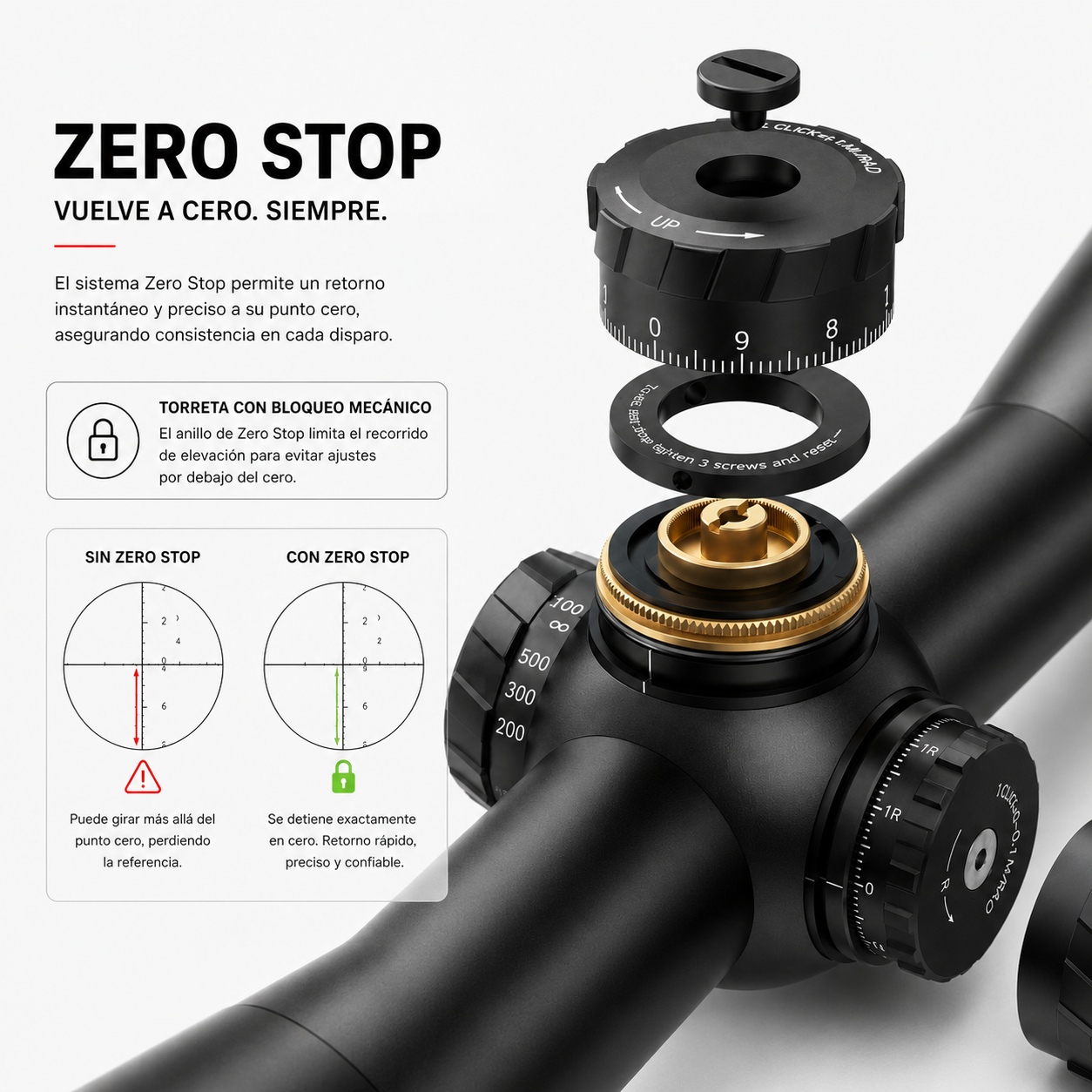STALKER ED 5-40x56 34mm FFP Zero stop